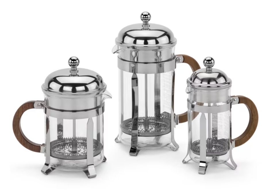 Bodum Chambord Stainless Steel, Walnut Handle