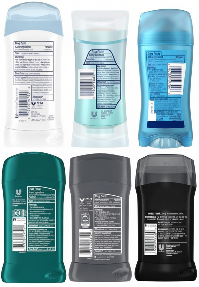 Conventional deodorant and antiperspirant