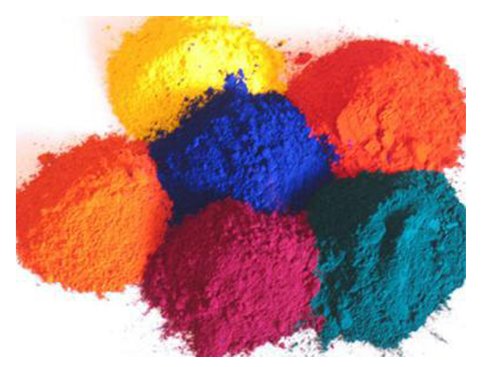 Azo dye powders in vivid colors