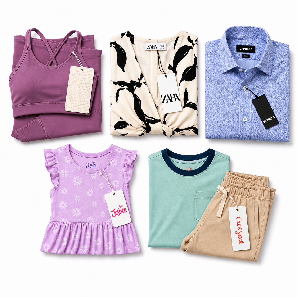 Fast fashion synthetic fabrics