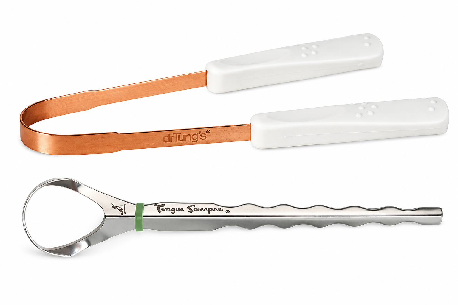 Tongue Scraper Stainless Steel and Copper